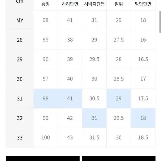 모드나인 와일드헌트 4c 31사이즈