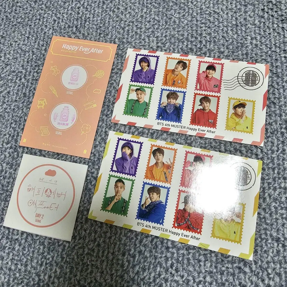 BTS Must4th Amiibooth Sticker,Stamp