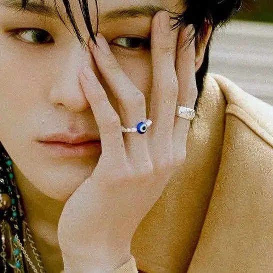 NCT jeno Handmade Min Soo Son Ring / nct dream - Flavor Homage / Pearl Bead Ring