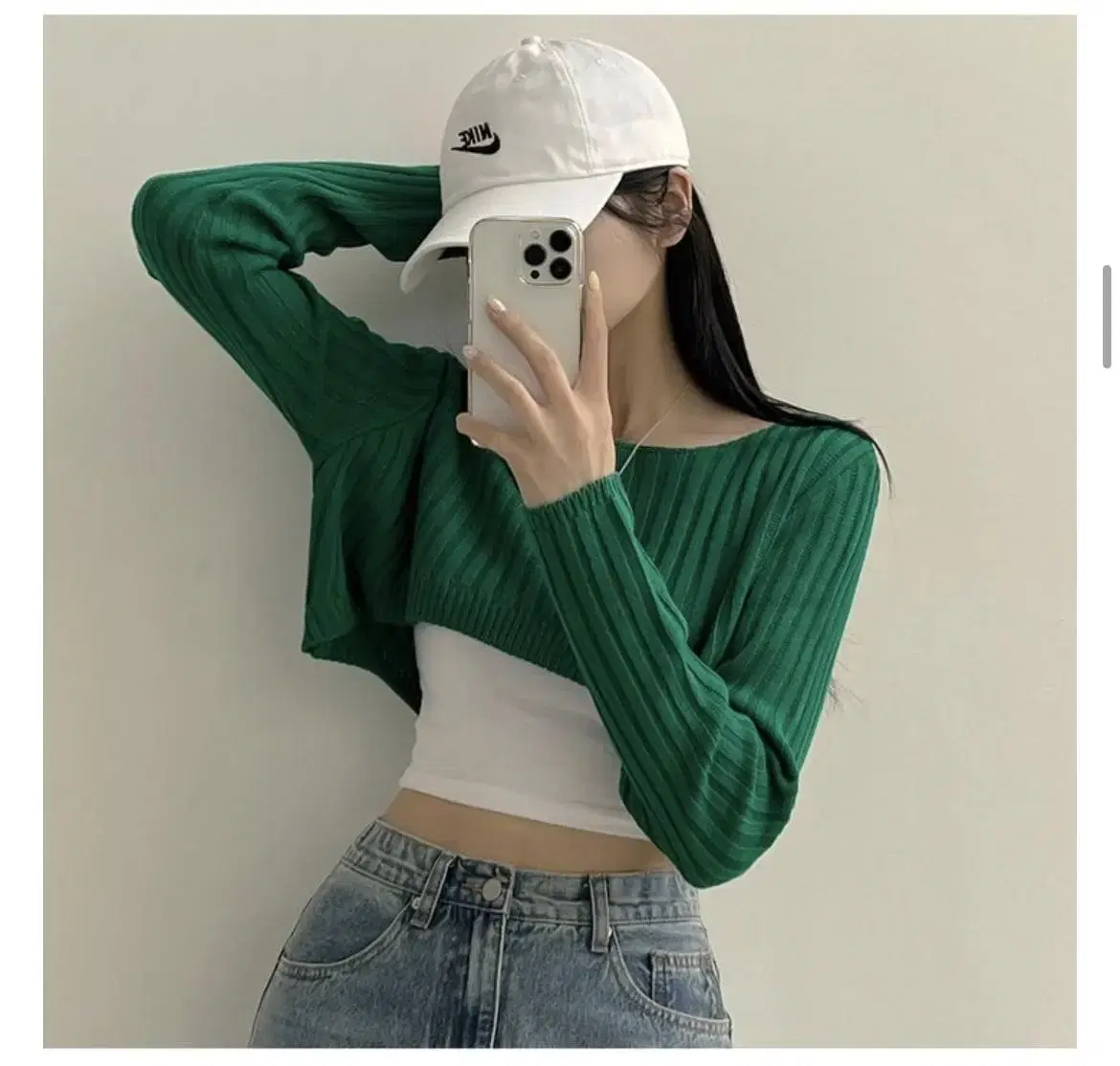 Ablee Cropped Long-sleeved Knit