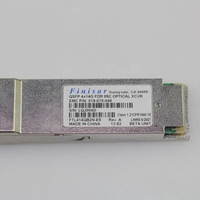 EMC Finisar QSFP+ 56G/40G 광모듈, 지빅