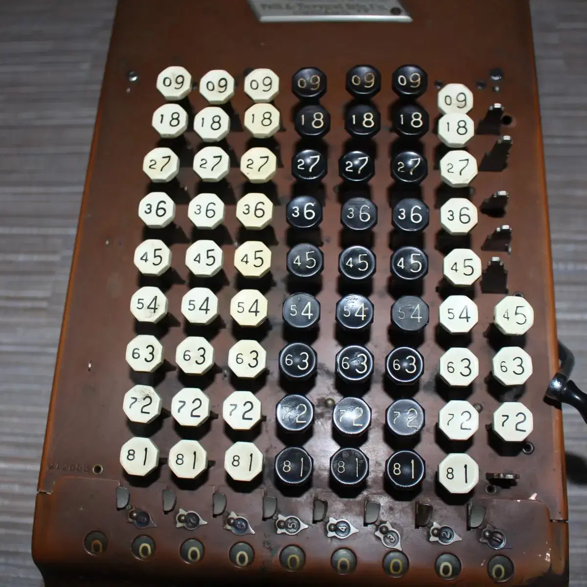 2 comptometer 1910년대 미국 초창기 계산기 컴퓨터