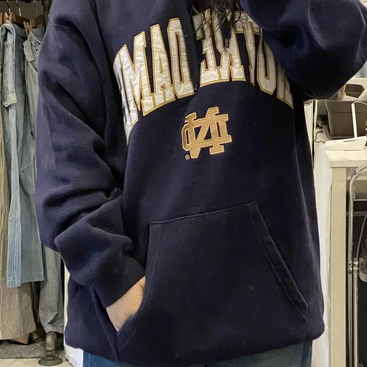 collegiate notre dame 노트르담 스웻 후드