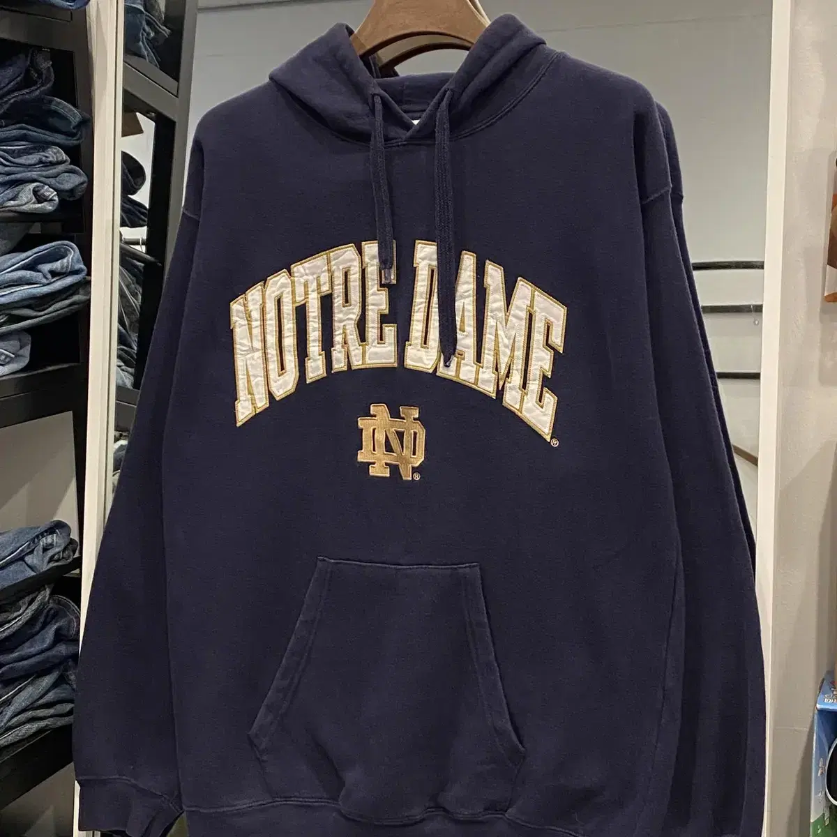 collegiate notre dame 노트르담 스웻 후드