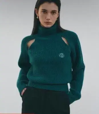 Nick & Niccolle Turtleneck Cutout Knit