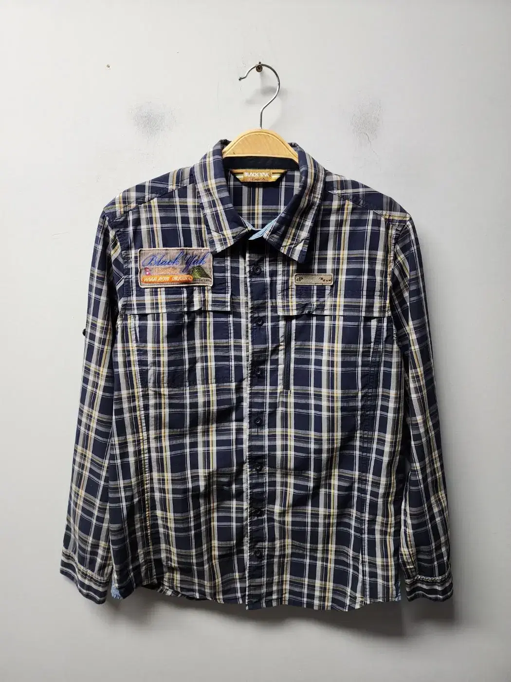 Black Yak Men's Check Navy (size 95)