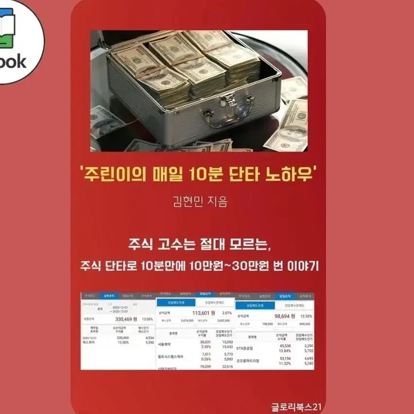 책 '주린이의 매일 10분 단타 노하우', 10분만에 30만원 번 이야기