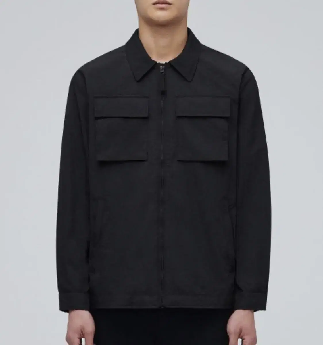 [M] Gentleman's Standard Crinkle Shirt Jacket (100-105) Minimal J-005