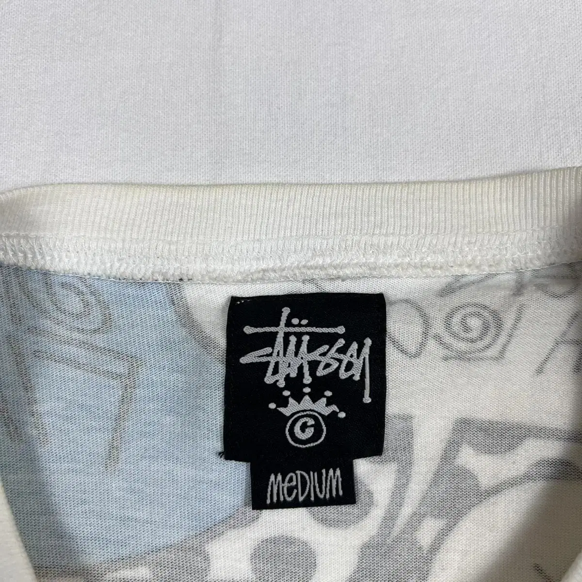 2000s 스투시 stussy 스피치 버블 프린트 반팔티셔츠