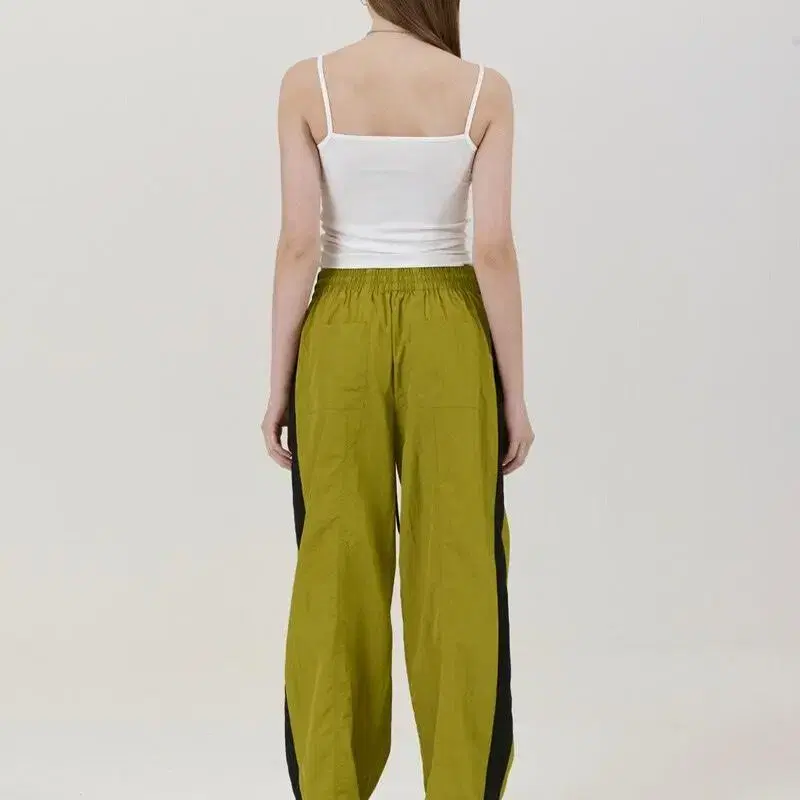 S/E/O NYLON TRIMMED PANTS OLIVE