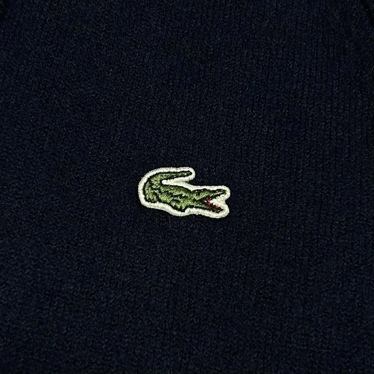 [ M ] Lacoste 라코스테 네이비 울 집업니트