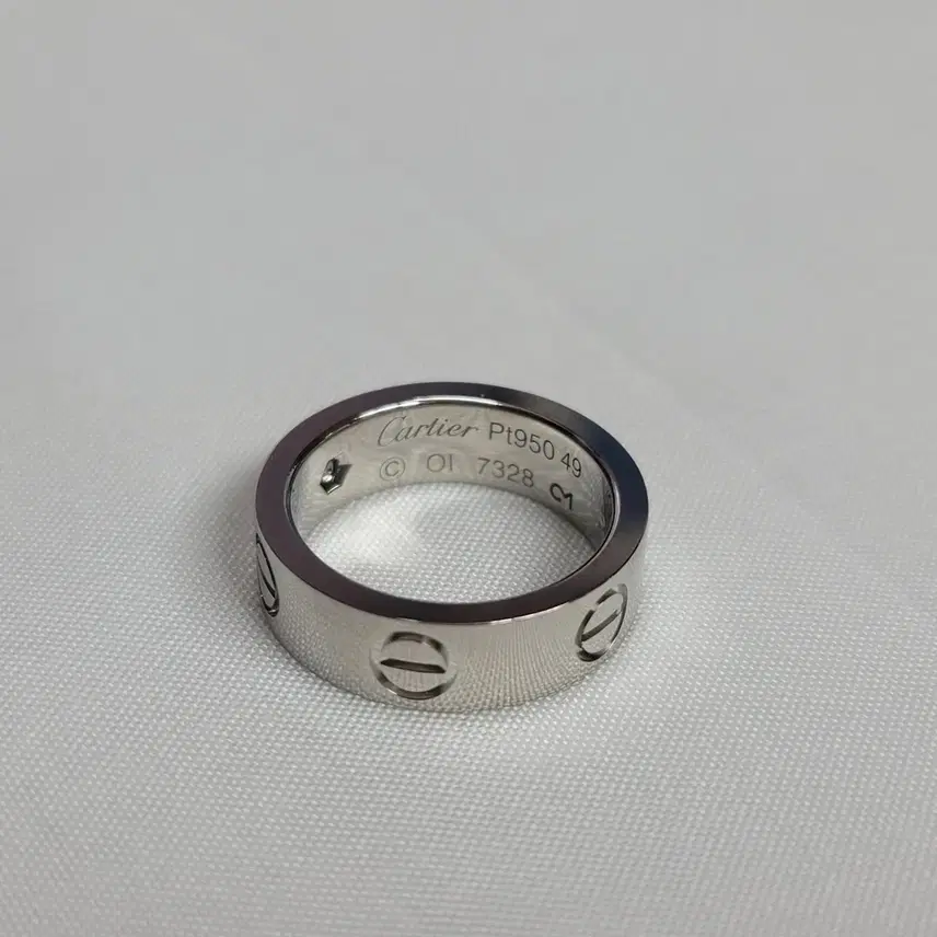 까르띠에 러브링 5.5mm 플래티늄 PT950 원다이아 49호 9호반지 사진 1