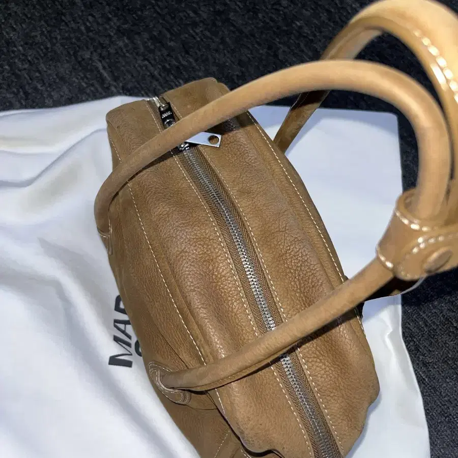 마지셔우드 soft tote chestnut nubuck 누벅 토트백