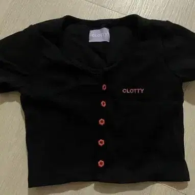 CLOTTY 반팔 크롭티