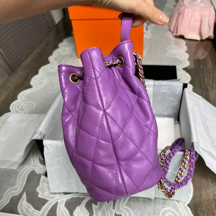 샤넬 백팩 드로스트링 새상품 사진 4