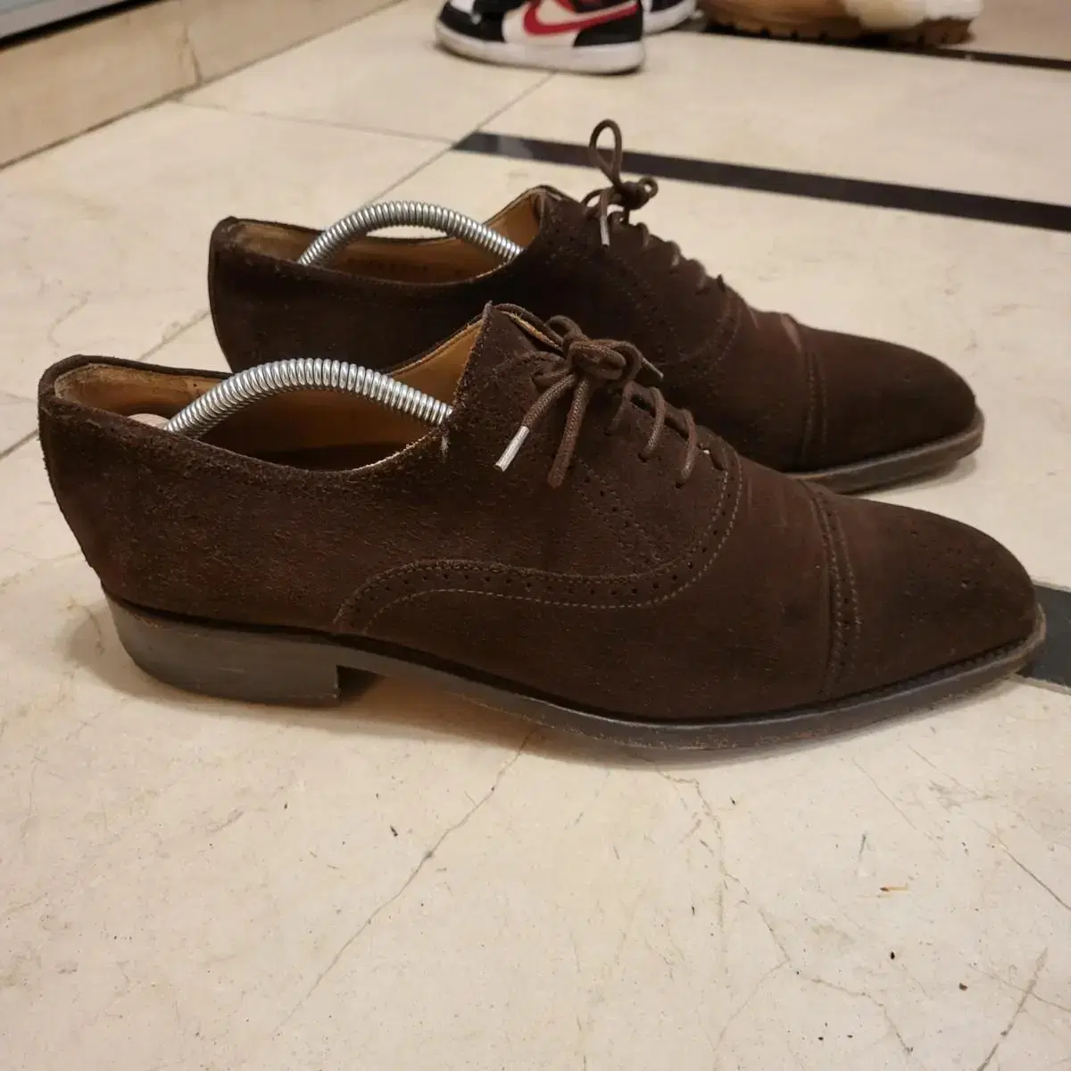 Finsbury Oxford Diplomat Brown Suede (프랑