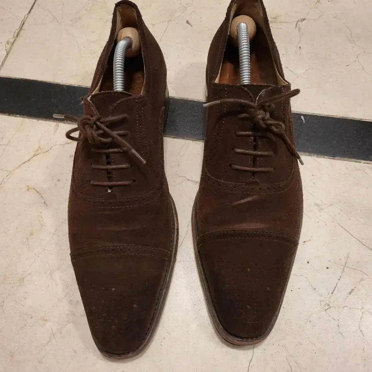 Finsbury Oxford Diplomat Brown Suede (프랑