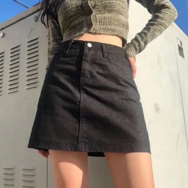 애즈온 fork skirt