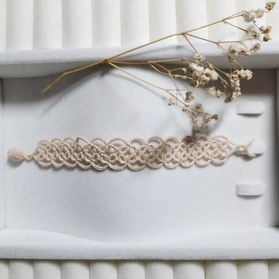 태팅레이스 팔찌 _ Lilac Lace Bracelet 2