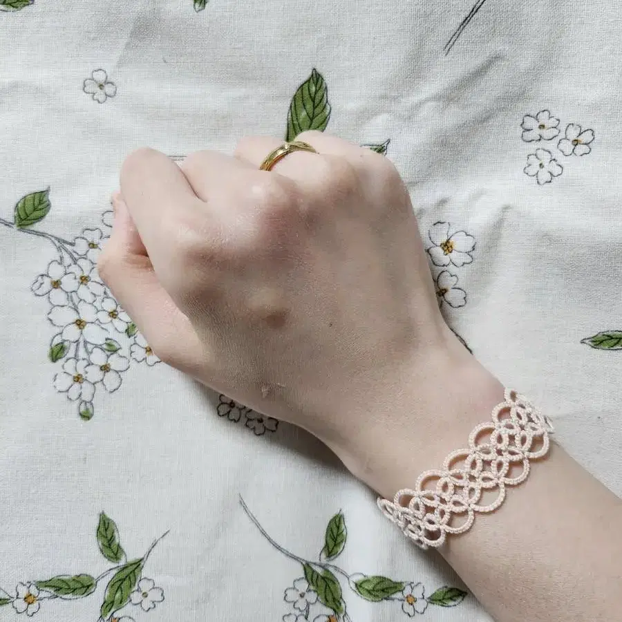 태팅레이스 팔찌 _ Lilac Lace Bracelet 2