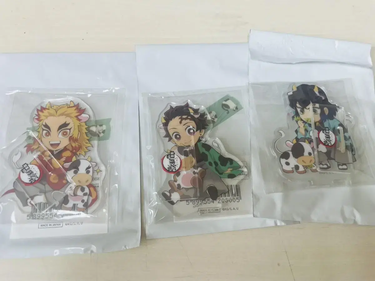 Demon Slayer Soutai SD Rengoku Tanjiro Inosuke acrylic keyring Set