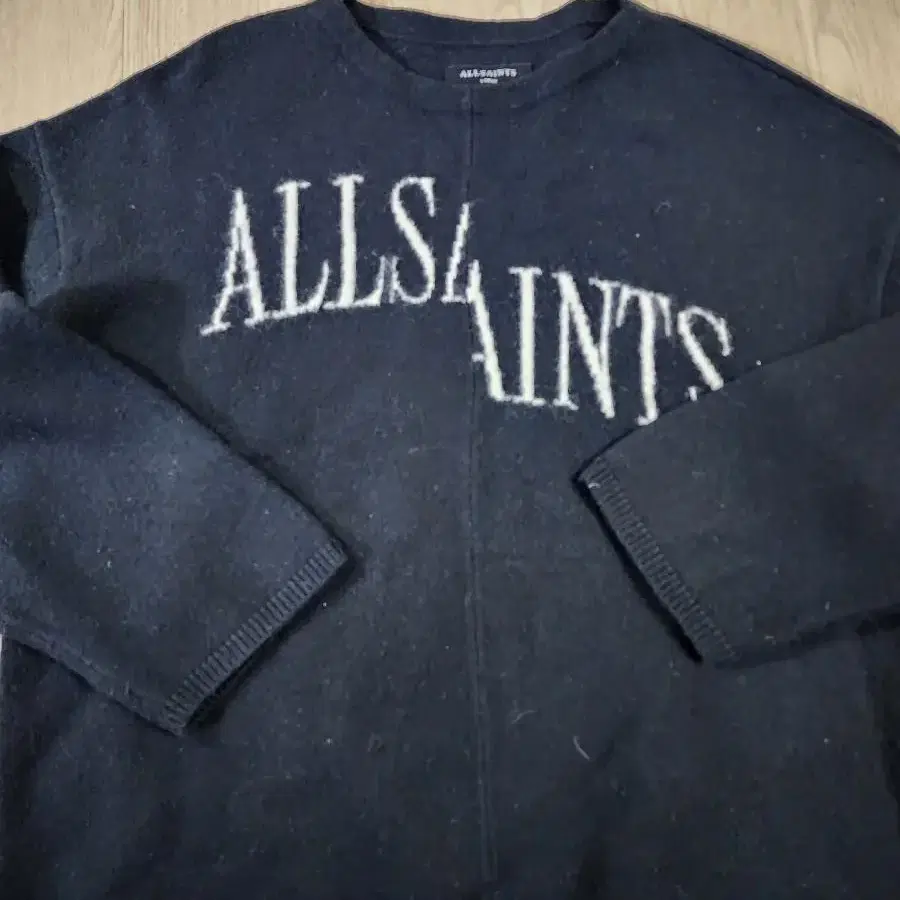 allsaints 올세인츠 로고 니트