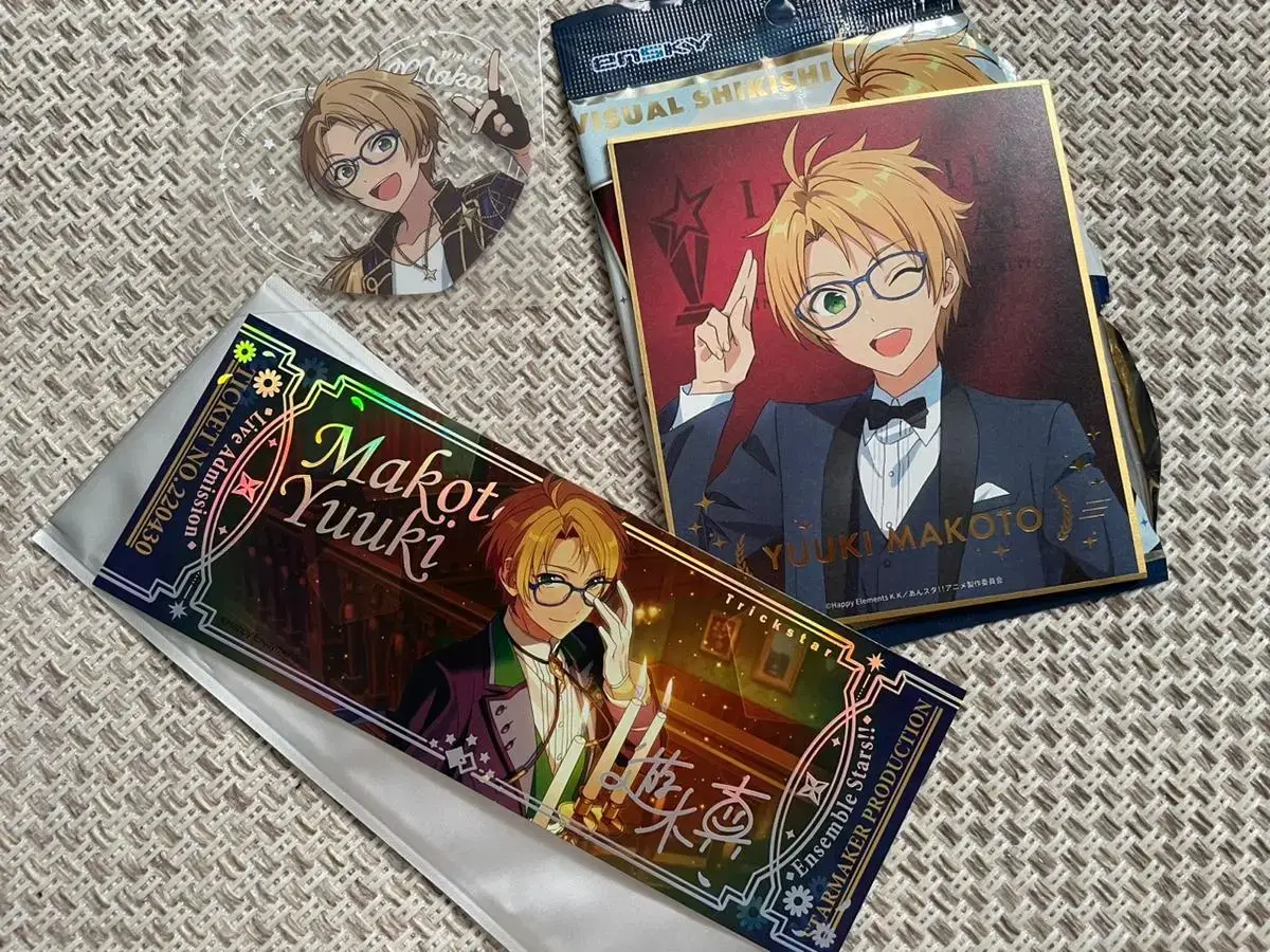 [Half-priced Delivery] Makoto Live Ticket, Colored Paper, Heart Clear Card