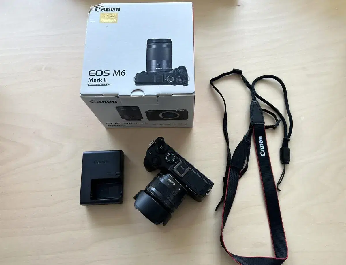 Canon EOS M6 Mark II body and 15-45 lens