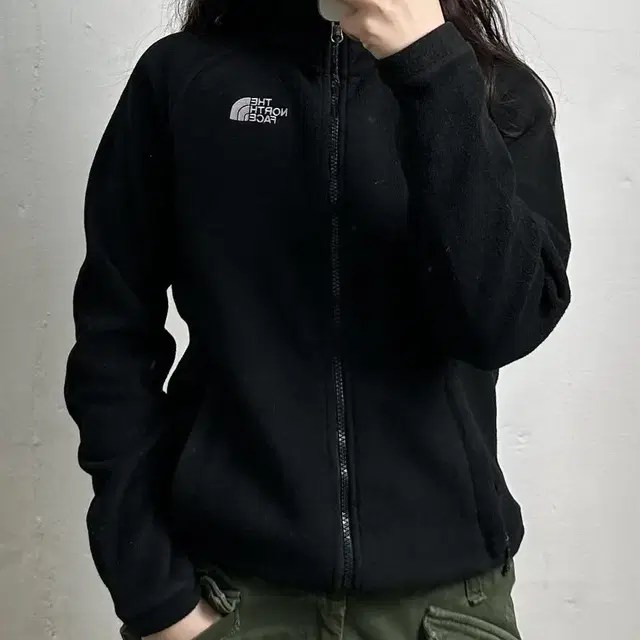 vintage the north face pile jacket