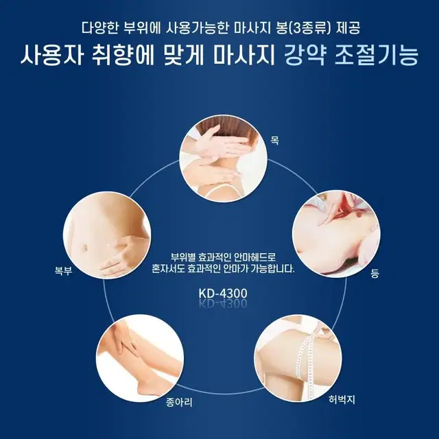 무료배송 핸디형 안마기 효자손 안마봉 김수자 핸디형 안마기 kd-4300