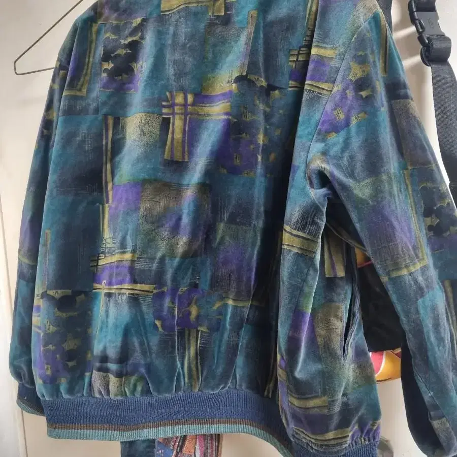 봄자켓 BALENCIAGA 발렌시아가 90's 벨벳 블루종 자켓