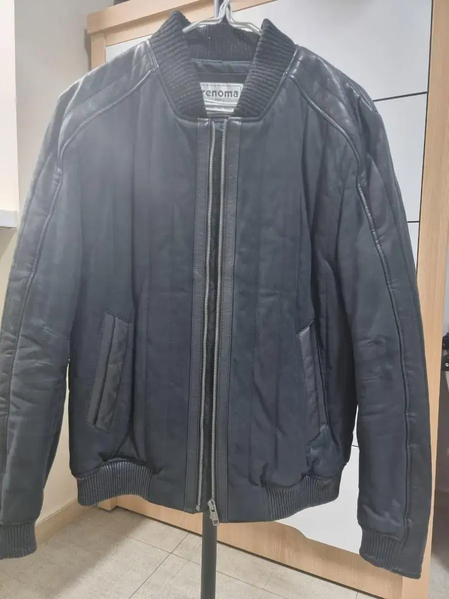 Renova Homme navy leather jacket size 105