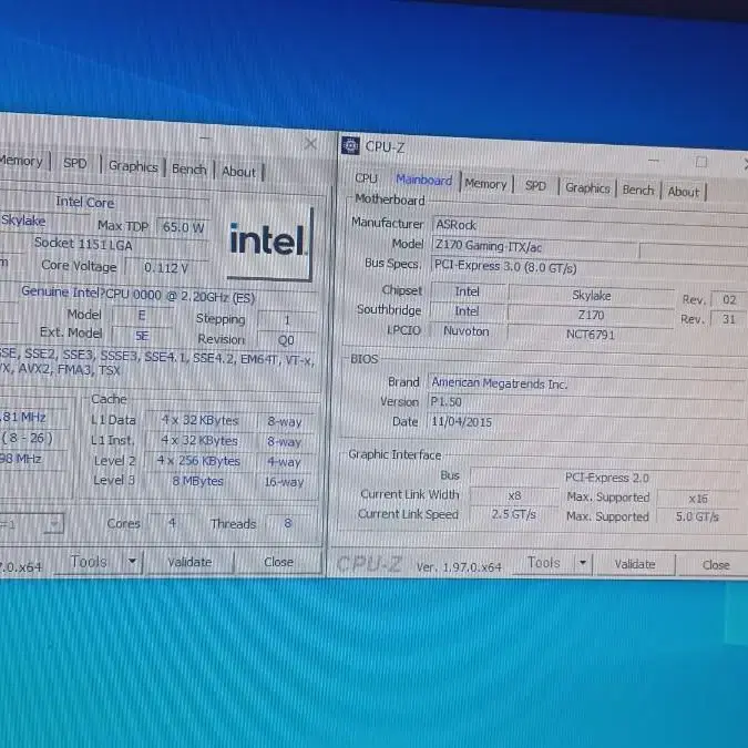 인텔 i7-6400T ES QHQG 2.20 (1151소켓)