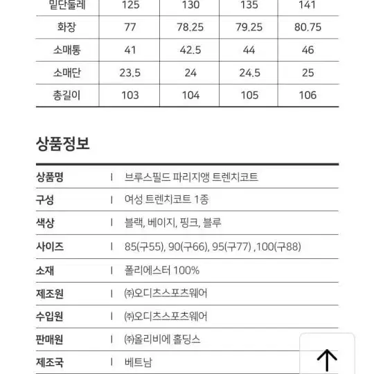 브루스필드 트렌치코트 (새상품)