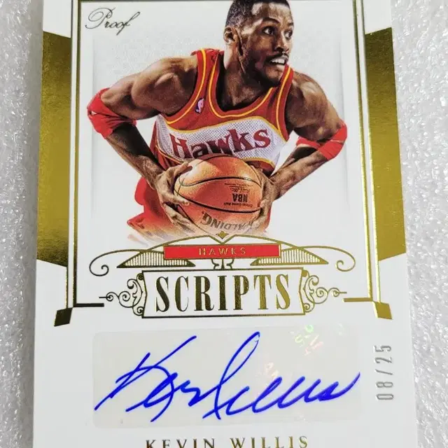 NBA National Treasures Auto Kevin Willis