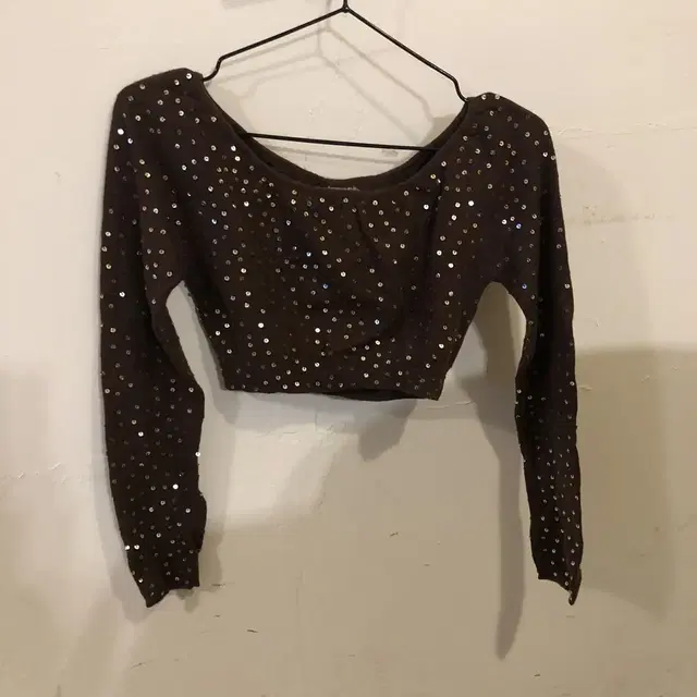 Vintage SEED 153 spangles crop knit