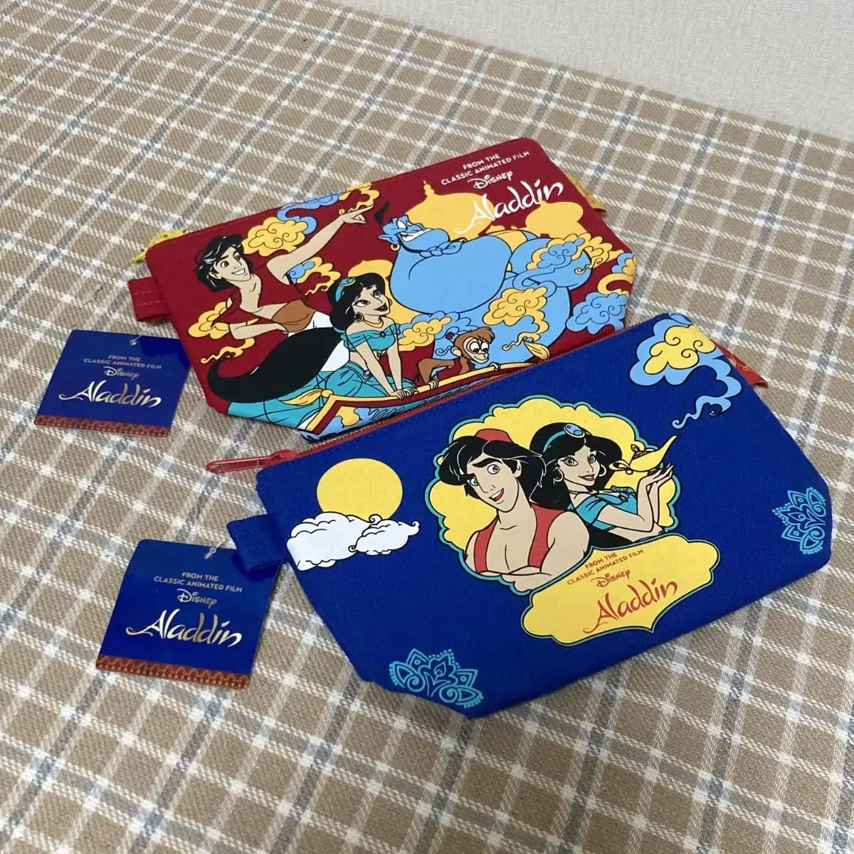 (NEW) Disney aladin 2 pencil case pows