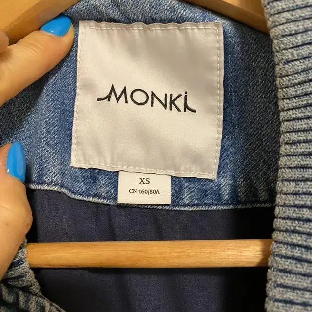 Monki 데님 블루종