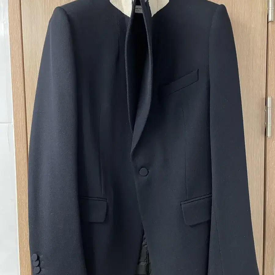 DRIES VAN NOTEN Black Twill Blazer