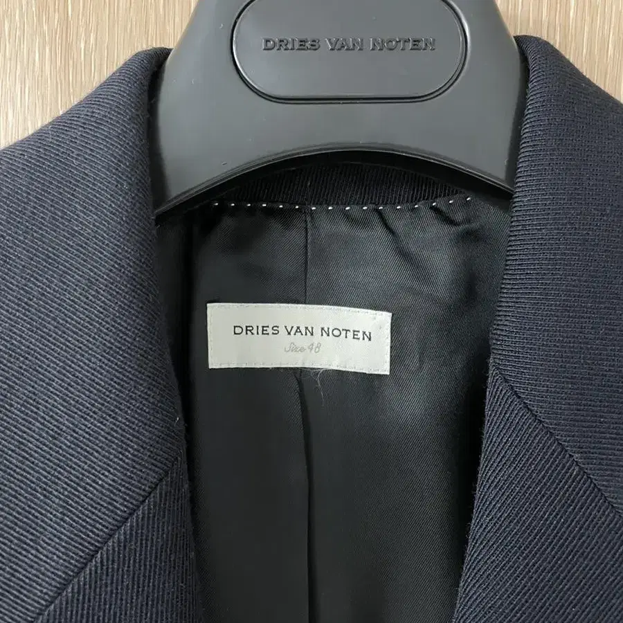 DRIES VAN NOTEN Black Twill Blazer