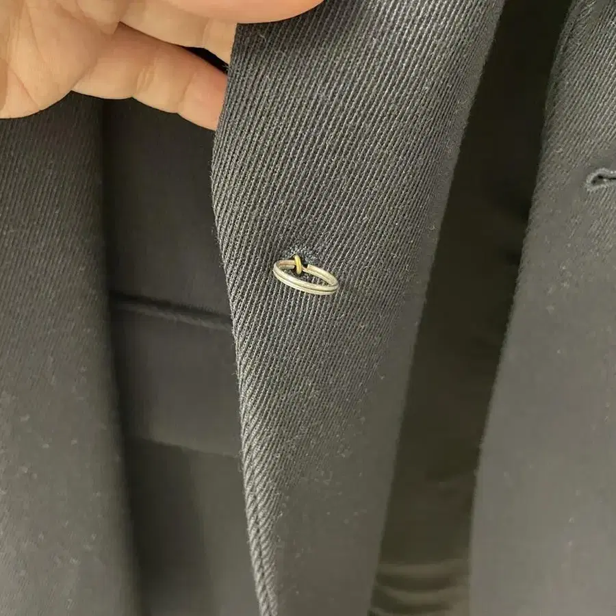 DRIES VAN NOTEN Black Twill Blazer