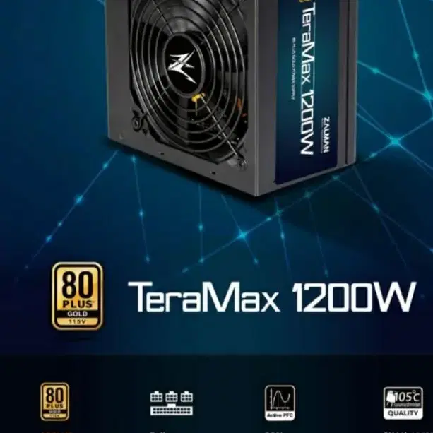 잘만 TeraMax 1200W 80PLUS Gold Full Modula