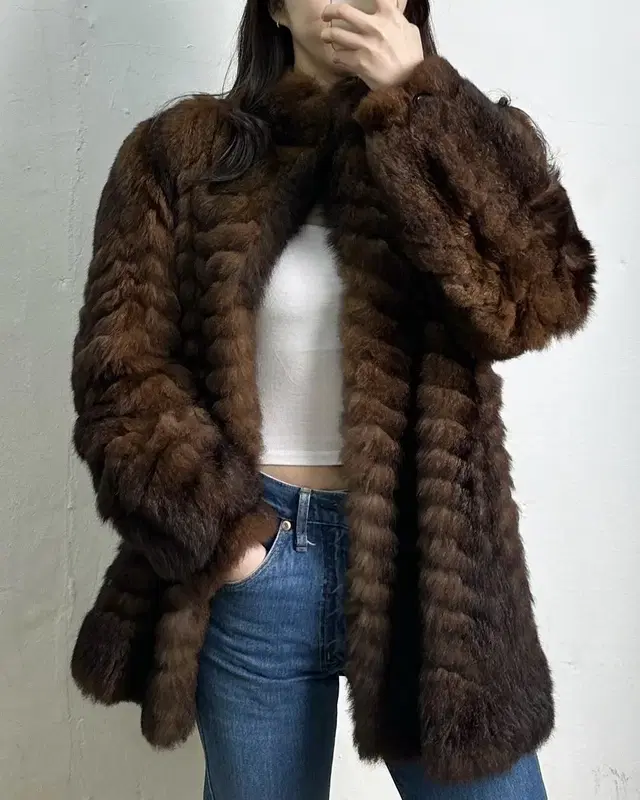 vintage sheeps fur jacket