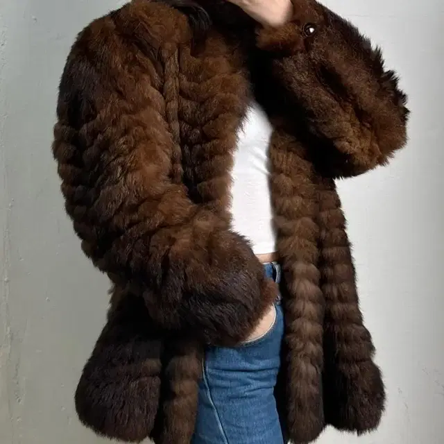 vintage sheeps fur jacket