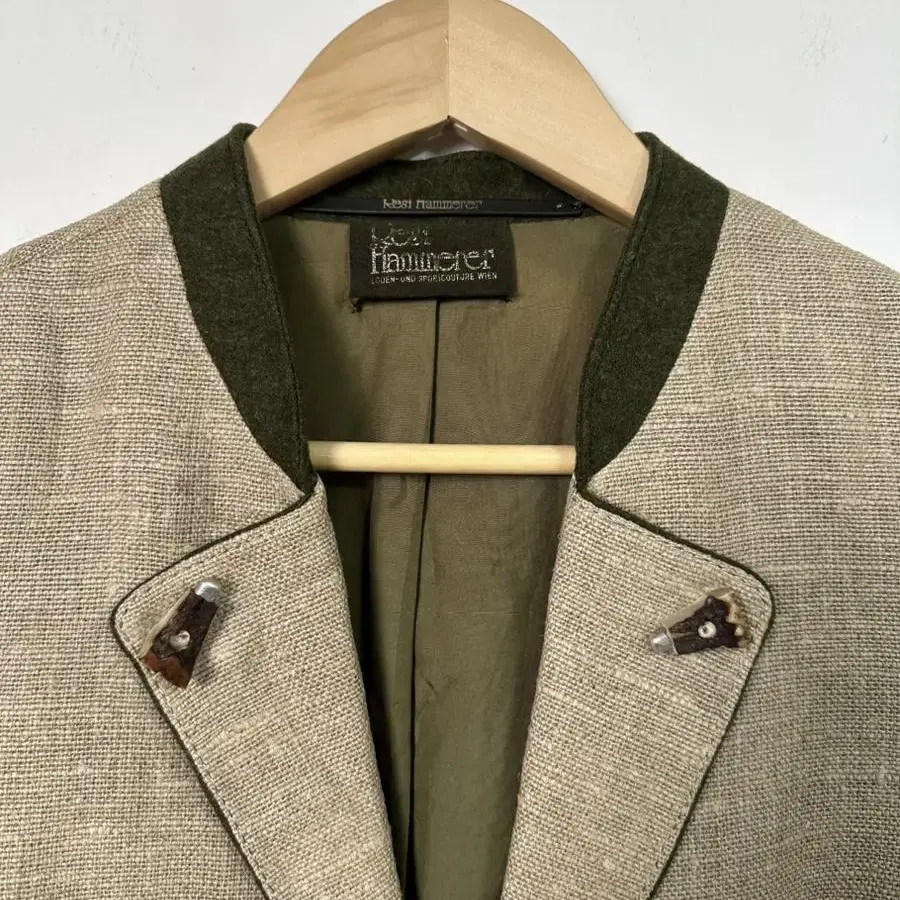 europe vintage trolian linen jacket