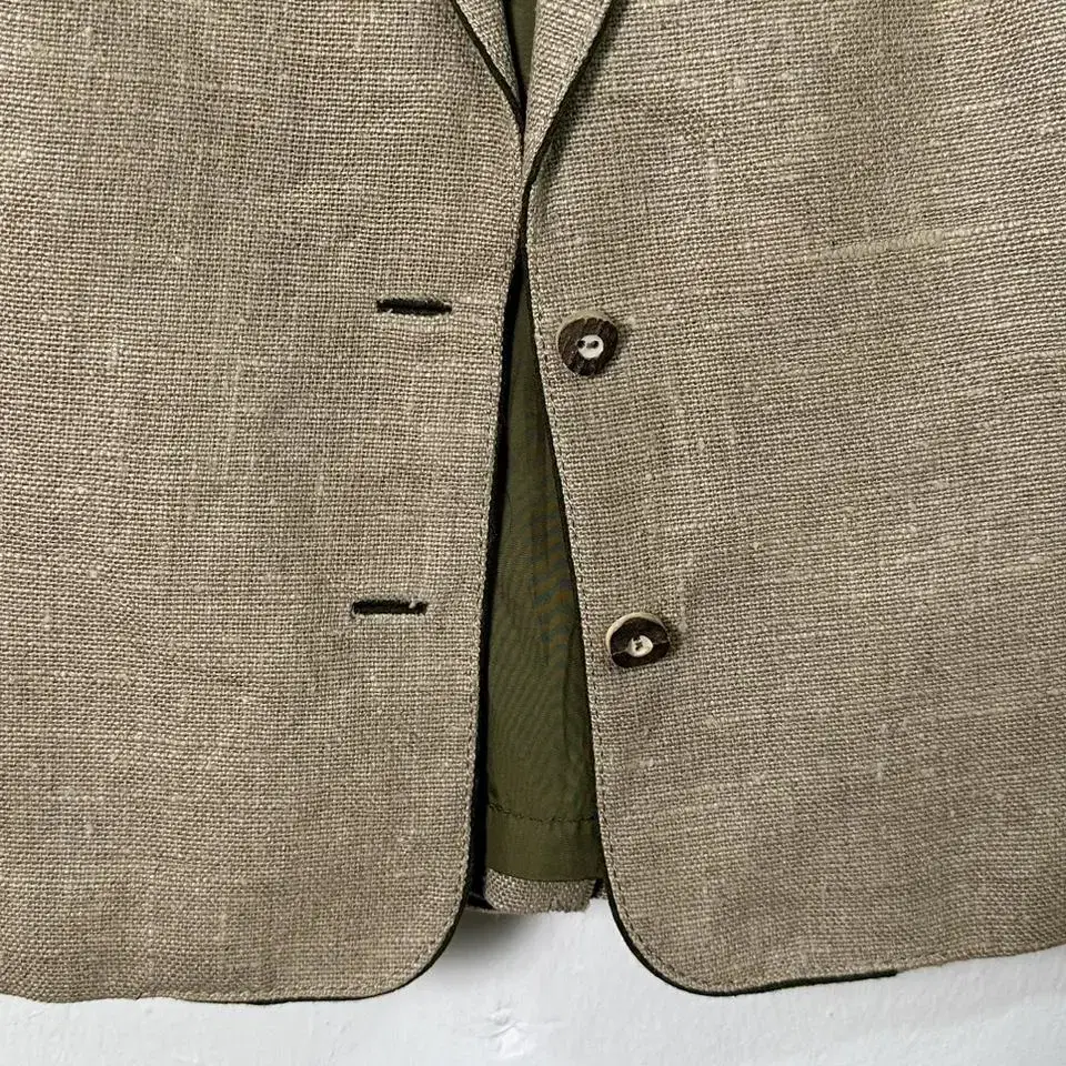 europe vintage trolian linen jacket