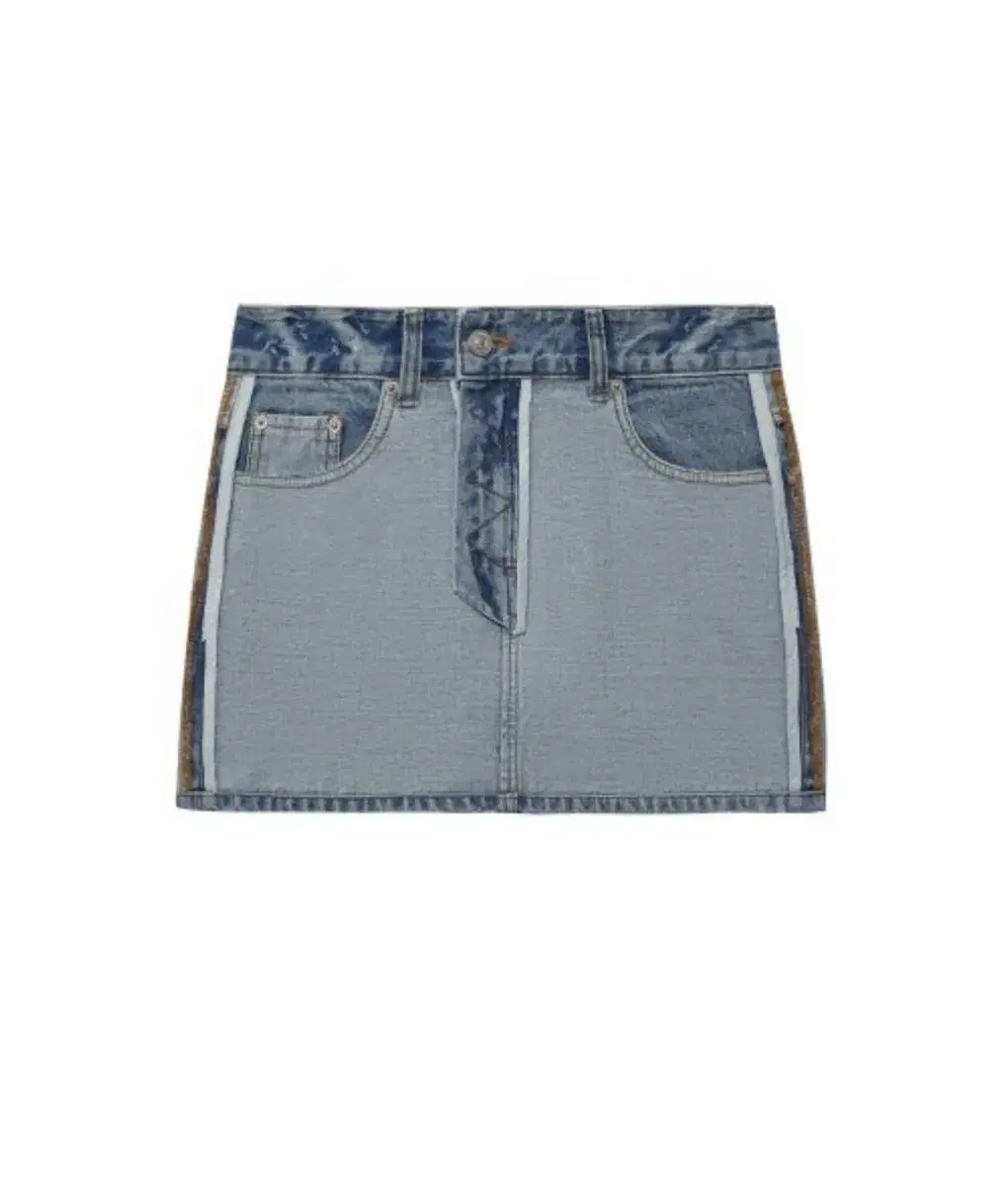 Instant Punk Denim Skirt S