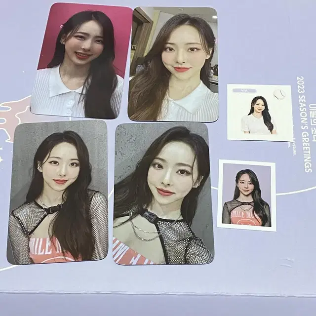 2023 이달의소녀 이달소 비비 시그 포카 분철  포카+증사+띠부씰 일괄