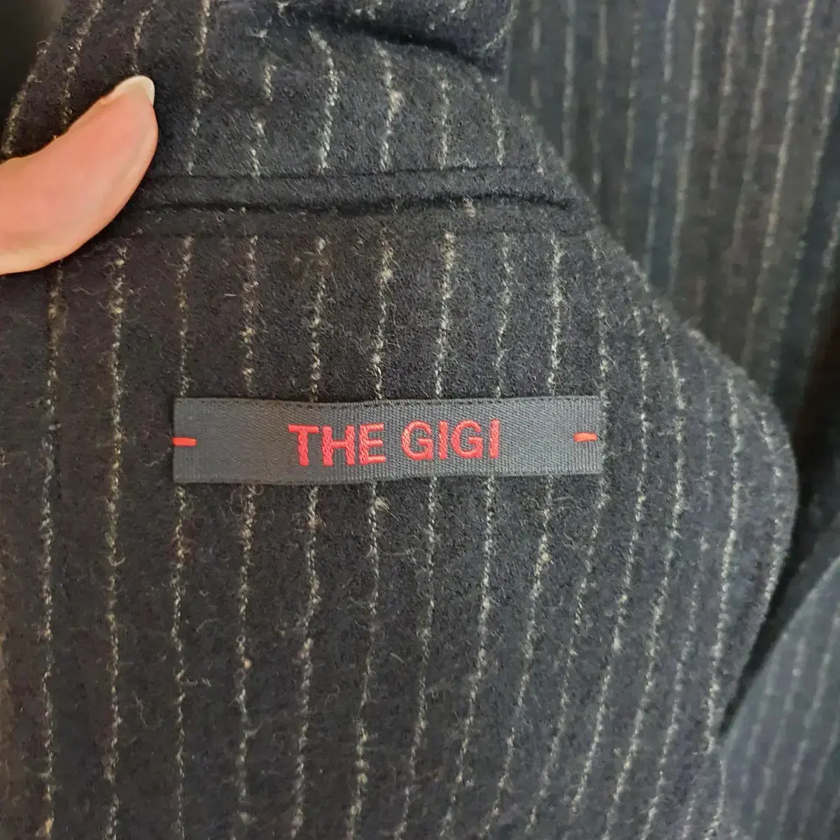 더지지 THE GIGI 버진울 100% 스트라이프 스포츠코트 (블레이저)