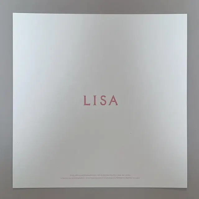 블랙핑크 본핑크 엘피 큰 포카 리사 blakcpink LP lisa pc